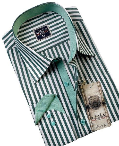 Green Striped Slim Fit Dress Shirt Oasislync Green Striped Slim Fit Dress Shirt Oasislync