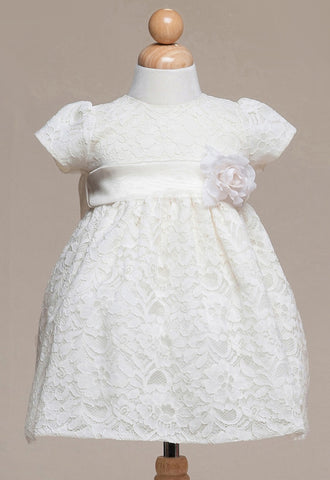 Crayon Kids Baby Girls' Ivory Lace Overlay Party Dress - Oasislync