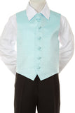 Boy's Formal Vest and Tie Set - Aqua - Oasislync