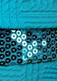 Pogo Club Embossed Fabric Teal Girls' Dress - Oasislync