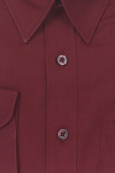 boys burgundy dress shirt Collared Long Sleeve Shirt Burgundy Plaid, 6-7Y at Rylee + Cru main image 0