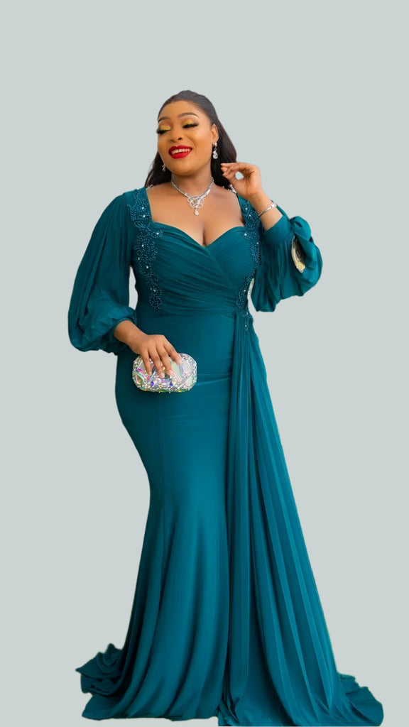 Ruby Long Fitted Party Dress in Emerald Green Oasislync Ruby Long Fitted Party Dress in Emerald Green Oasislync