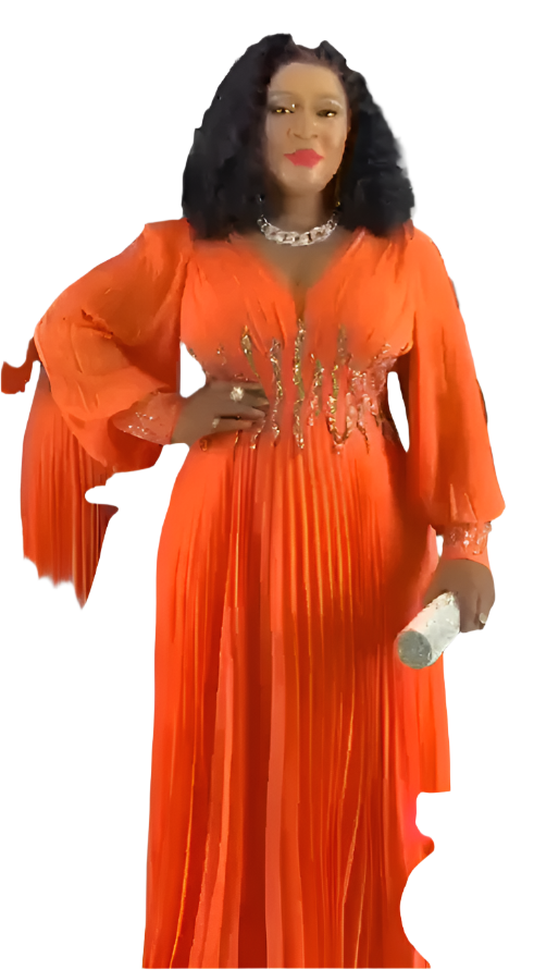 Plus Size Orange Pleated Party Dress – Oasislync Plus Size Orange Pleated Party Dress – Oasislync