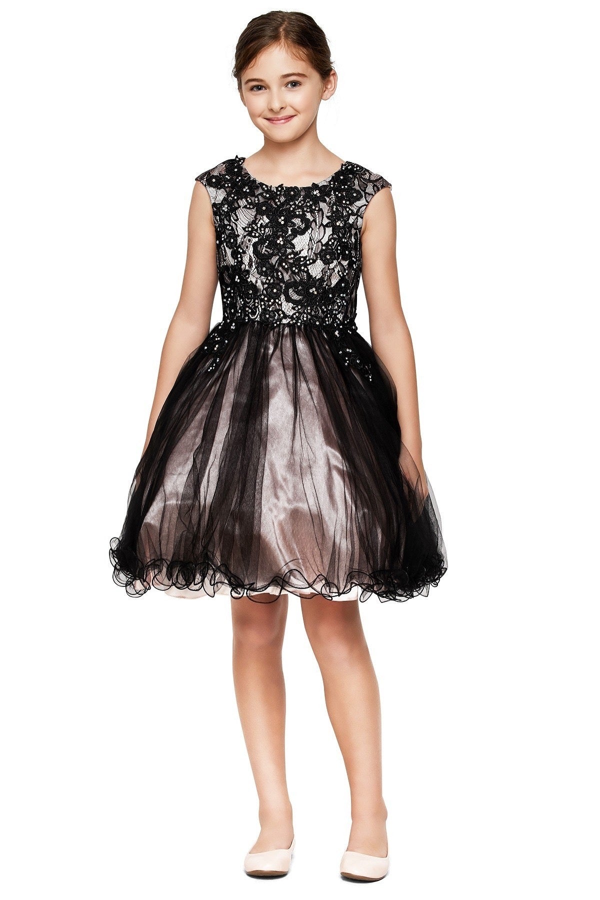 Elegant Two Tone Tulle Dress - Oasislync