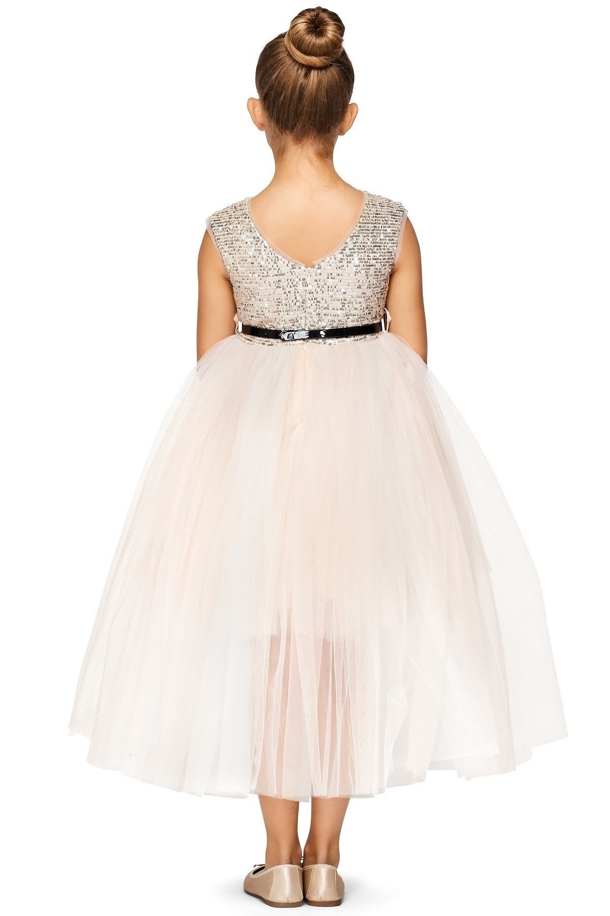 Sequin Tulle Girl Party Dress - Oasislync