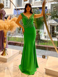 Evening Dress With Beading Cascading Petals - Oasislync