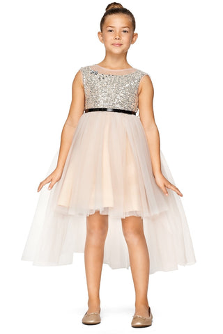 Sequin Tulle Girl Party Dress