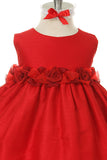 Baby Girl's Red Dupioni Holiday Party Dress - Oasislync