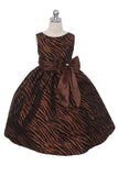 Kids' Dream Chocolate Brown Flower Girl Party Dress - Oasislync