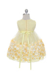 Baby Girl's Yellow Mesh Party Dress - Oasislync