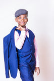 Boys 3 Piece Navy Blue Suit - Oasislync