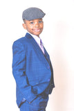 Boys 3 Piece Navy Stripe Suit - Oasislync