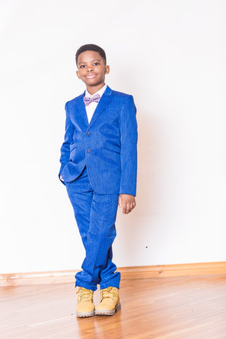 Boys 2 Piece Indigo Blue Suit - Oasislync