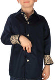 Boys' Black Button-Down Shirt - Oasislync