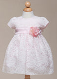 Crayon Kids Baby Girls' Pink Lace Overlay Party Dress - Oasislync