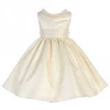 Crayon Kids Girls' Ivory Shimmer Party Dress - Oasislync