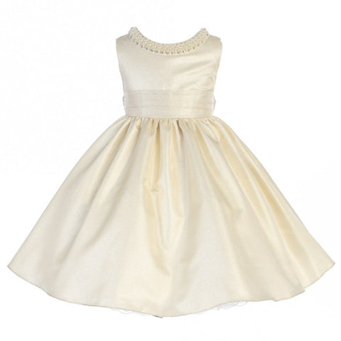 Crayon Kids Girls' Ivory Shimmer Party Dress - Oasislync