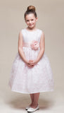 Crayon Kids Girls' Pink Lace Overlay Flower Girl Party Dress - Oasislync