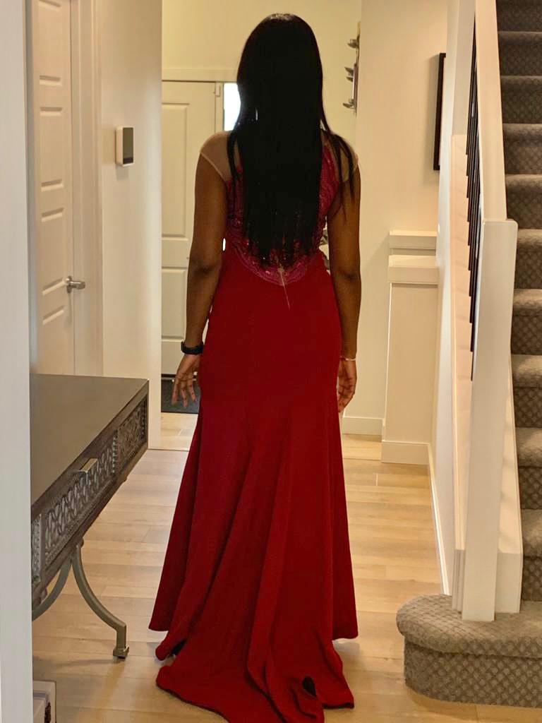 Long Fitted Mermaid Formal Dress in Magenta - Oasislync