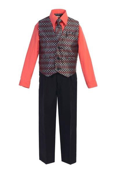 Boys' 4-Piece Formal Party Wedding Suit Set - Oasislync