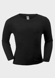 Boys' Black Long Sleeve Thermal Vest - Oasislync