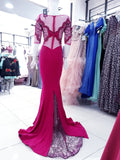 Pink Embroidered Party/Evening Wear - Oasislync