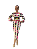 Lantern Sleeve Pink Floral belted Sheath Dress - Oasislync