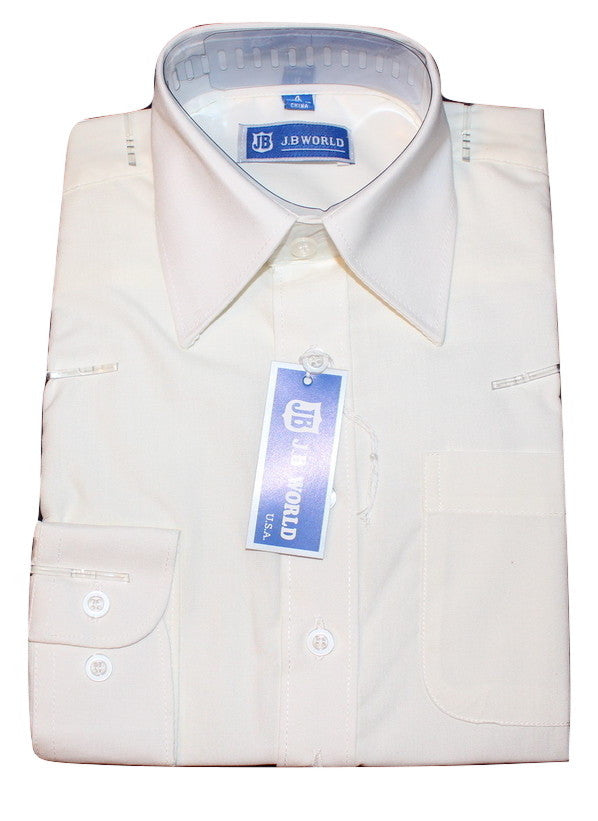 Boys' Ivory Formal Dress Shirt Oasislync Boys' Ivory Formal Dress Shirt Oasislync