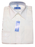 Boys' Ivory Formal Dress Shirt - Oasislync