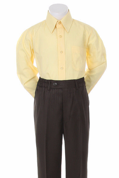 Boys' Yellow Formal Dress Shirt - Oasislync